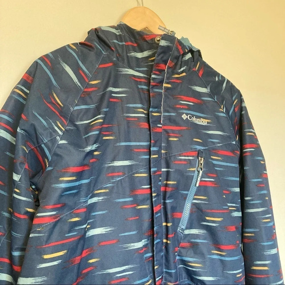 Columbia Kids Jacket - Blue with Red and Yellow Accents - Picture 4 of 12